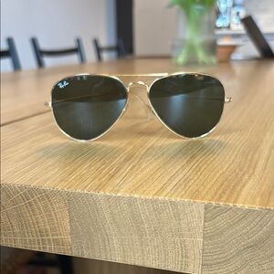 Ray-Ban Gold Aviator Sunglasses